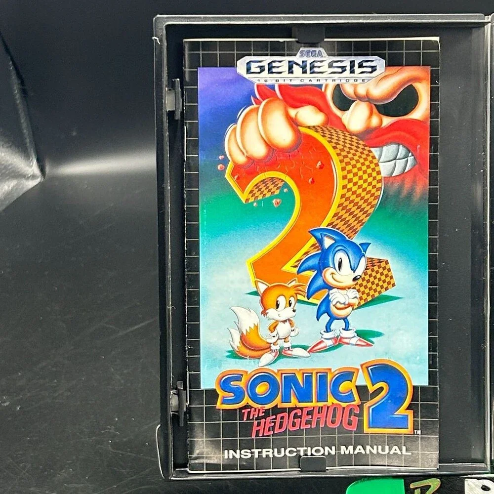 Sonic the Hedgehog 2 (Sega Genesis, 1992) Complete W/ Manual